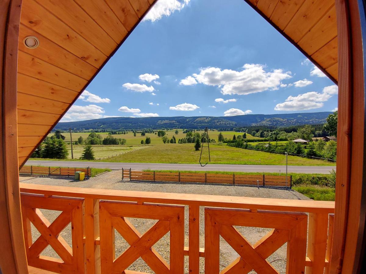 Osada Orlica Klimatyczne Domki Z Widokiem Na Gory I Termalnym Spa Sauna Jacuzzi 4 Km Od Zieleniec Ski Arena Lasowka Exterior foto