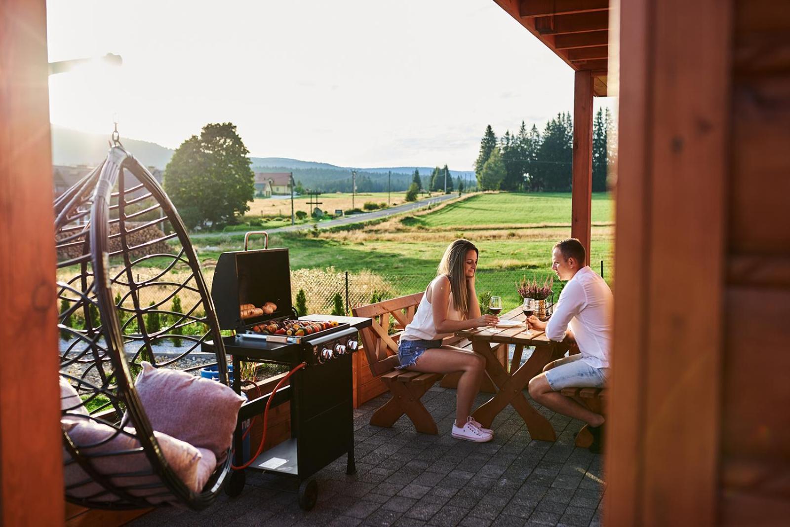 Osada Orlica Klimatyczne Domki Z Widokiem Na Gory I Termalnym Spa Sauna Jacuzzi 4 Km Od Zieleniec Ski Arena Lasowka Exterior foto